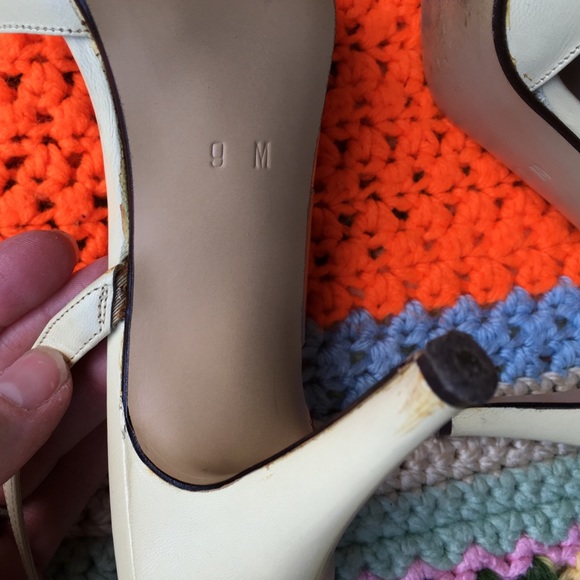 💖VTG designer Garolini open toe slingbacks💖9 - Picture 7 of 8